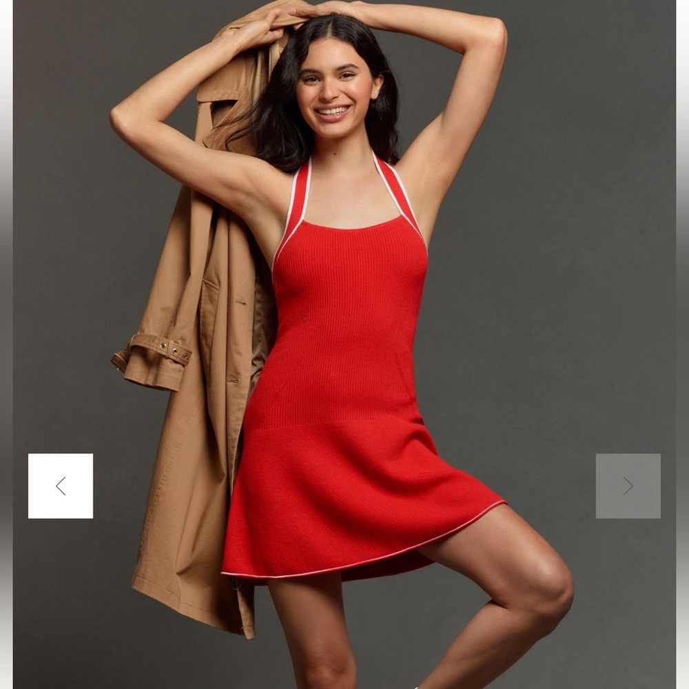 Daily Practice for Anthropologie Full Speed Halter Mini Dress